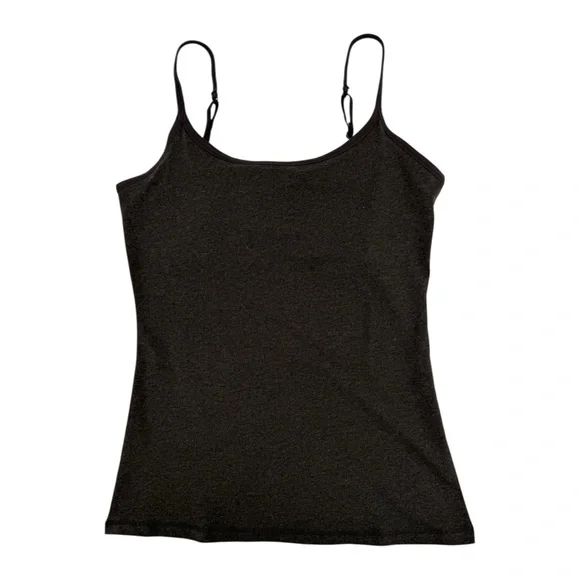 PACT Organic Cotton Everyday Shelf Bra Camisole Tank Top in Charcoal Gray Size M - Picture 3 of 8